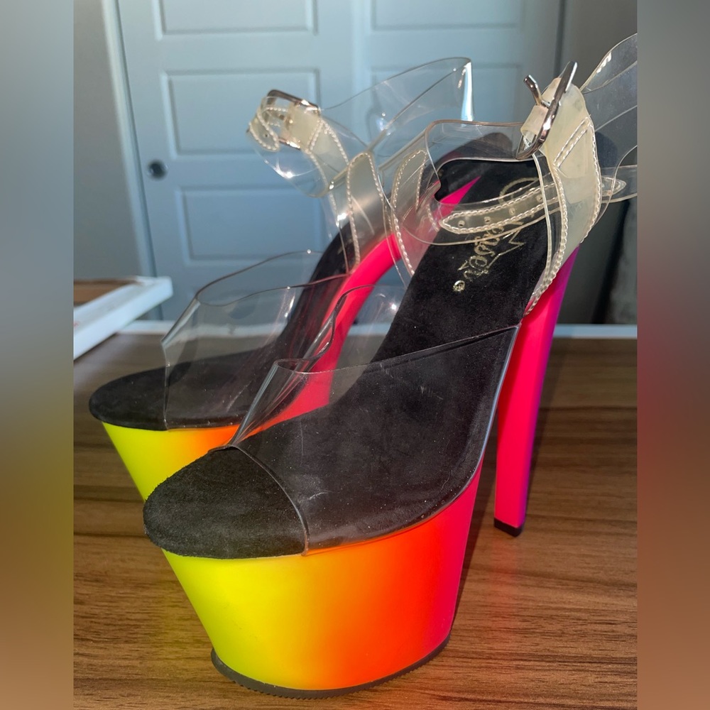 Rainbow Pleaser Heels